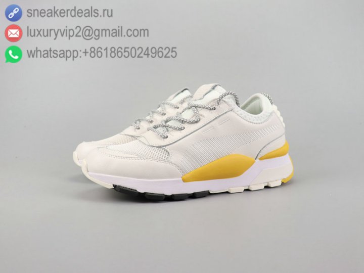 Puma RS O play Men Running Shoes White White Yellow Size 40-45